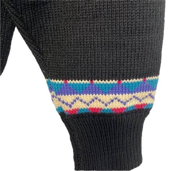 Fair Isle Stowe Woolens Vermont 100% Wool Vintage 1980’s Made In USA - Picture 6 of 11